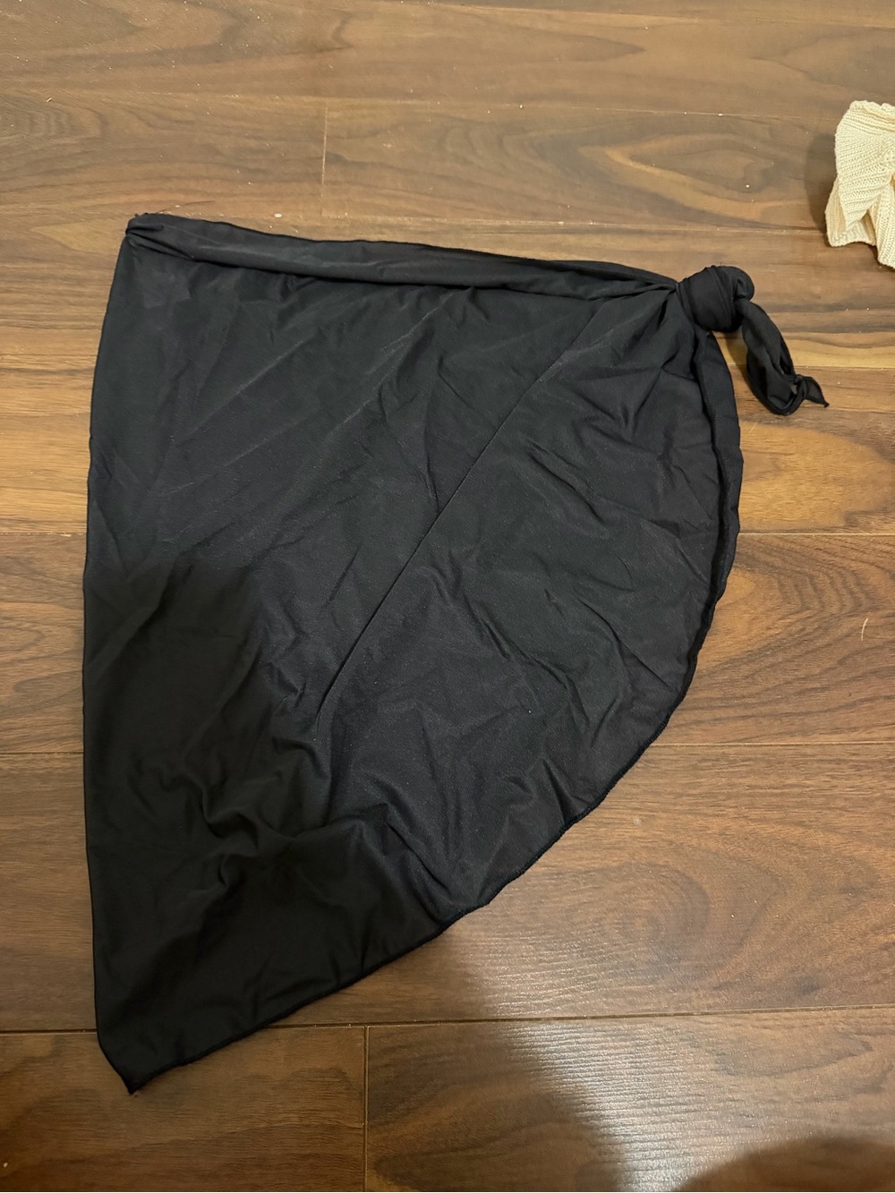 DKNY Black Swim Sarong Coverup